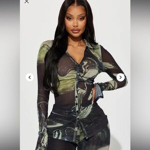 Pant Set - Black and Green